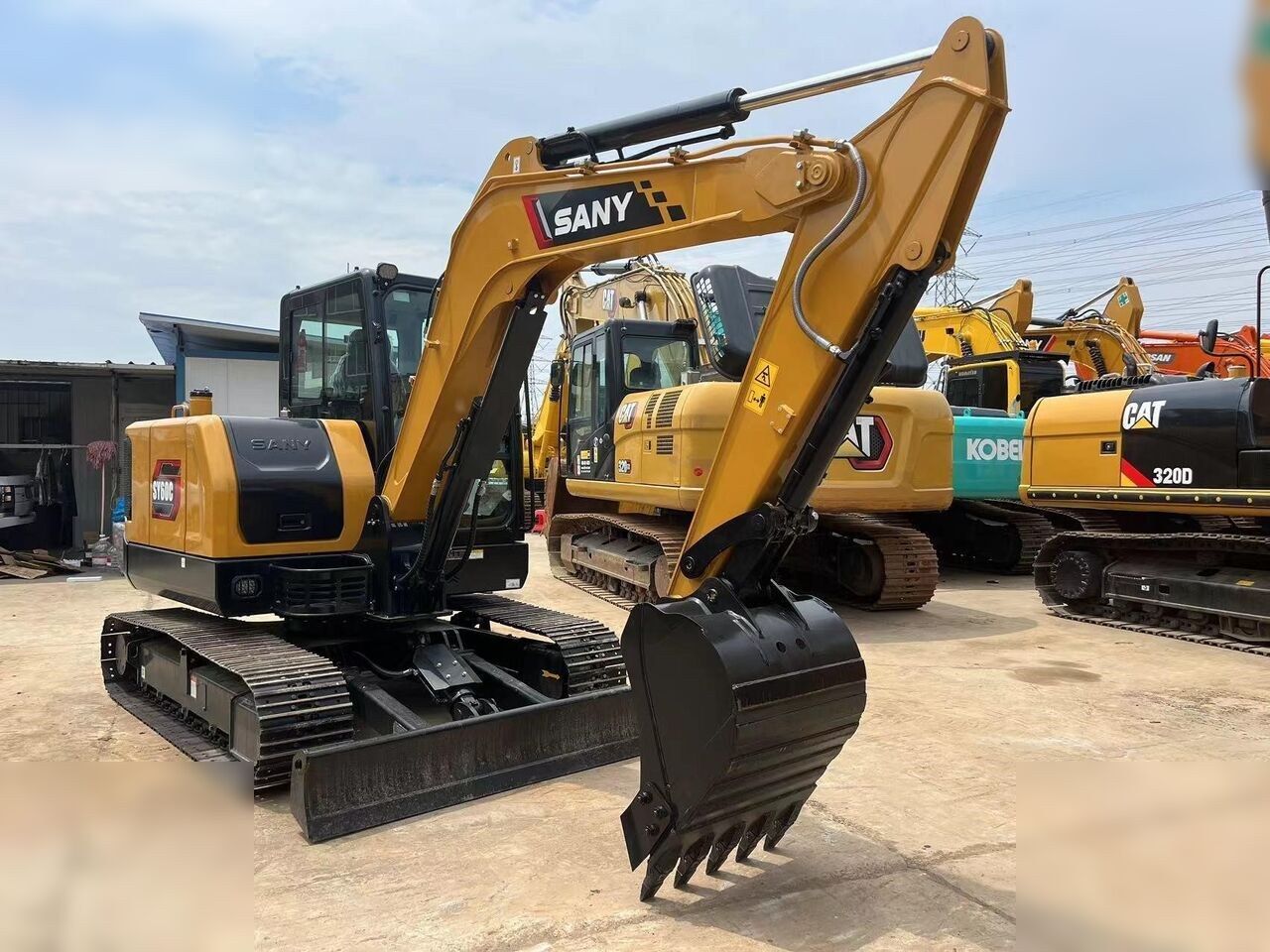 2024 Sany SY60C crawler excavator, front three-quarter view 2024 Sany SY60C crawler excavator, front three-quarter view