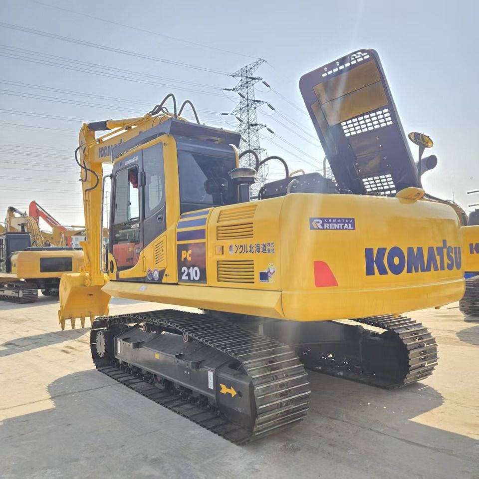 2024 Komatsu PC210 crawler excavator, rear three-quarter view 2024 Komatsu PC210 crawler excavator, rear three-quarter view