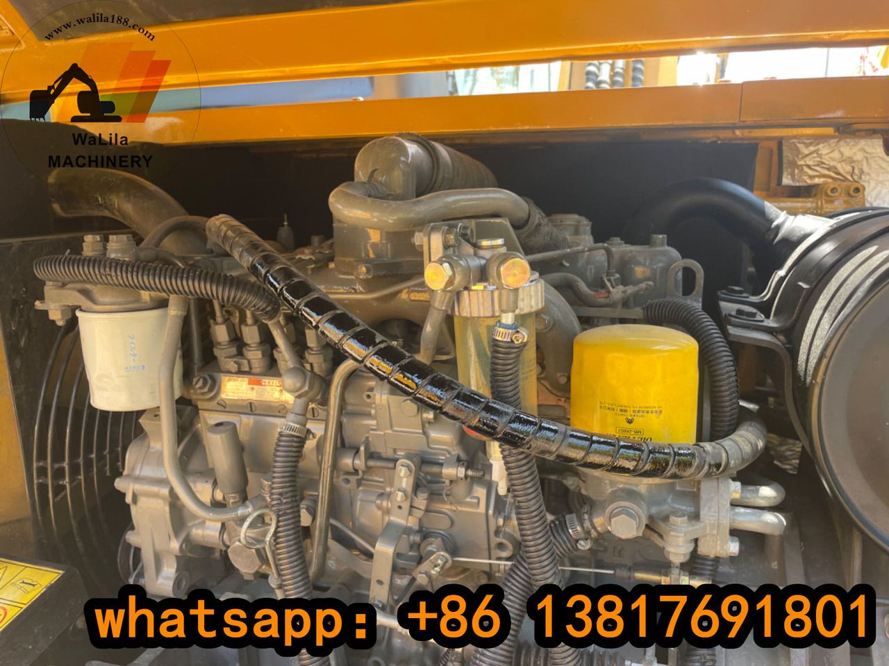 2021 Sany SY75 Mini Excavator engine compartment view 2021 Sany SY75 Mini Excavator engine compartment view