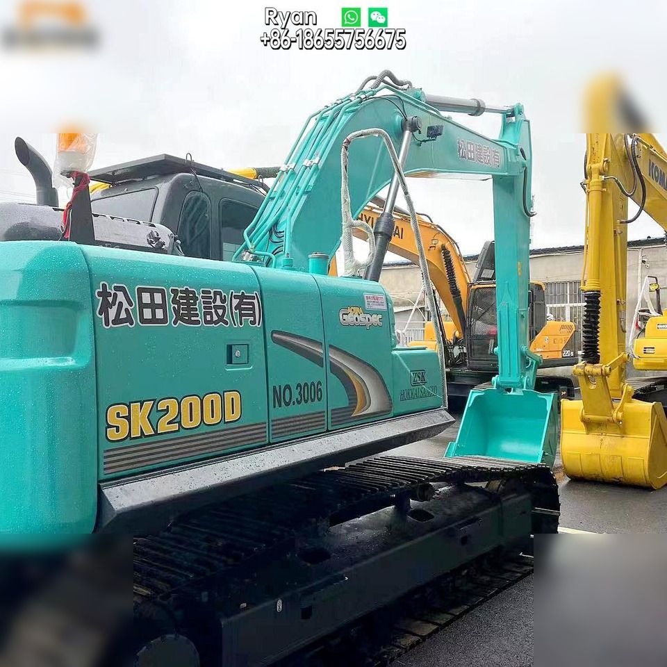 2021 Kobelco SK200D crawler excavator, side view 2021 Kobelco SK200D crawler excavator, side view