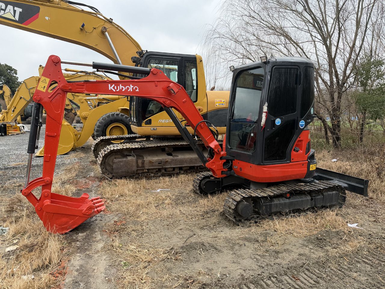 2023 Kubota U35 mini excavator, side profile view