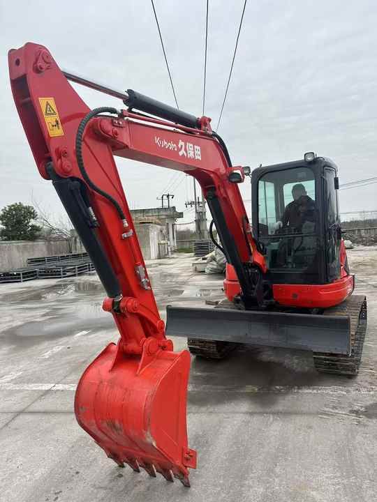 2022 Kubota U55 Mini Excavator, front three-quarter view