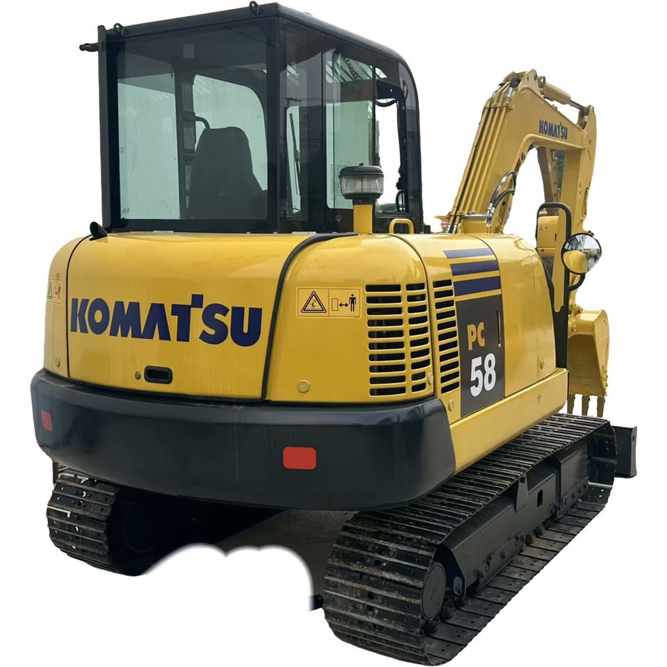 2022 Komatsu PC58 crawler excavator rear three-quarter view