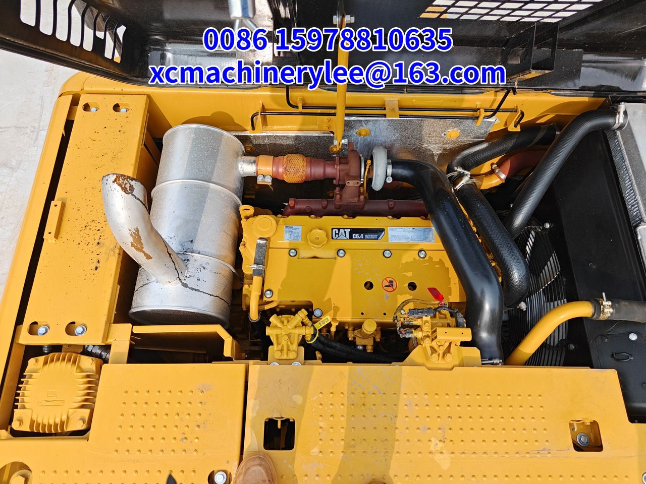 2024 Caterpillar 323D crawler excavator engine bay view 2024 Caterpillar 323D crawler excavator engine bay view