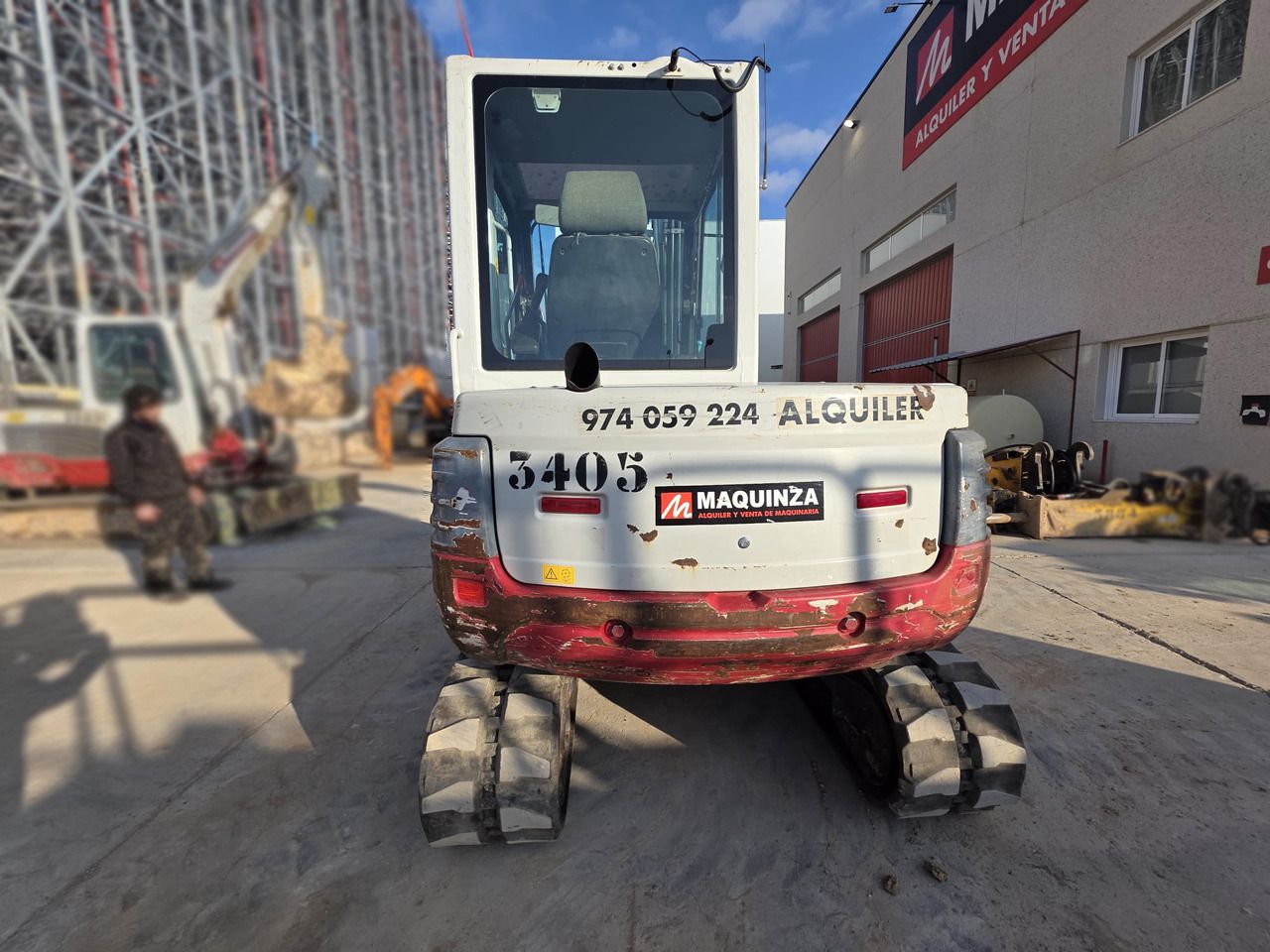 2017 Takeuchi TB250 mini excavator rear view