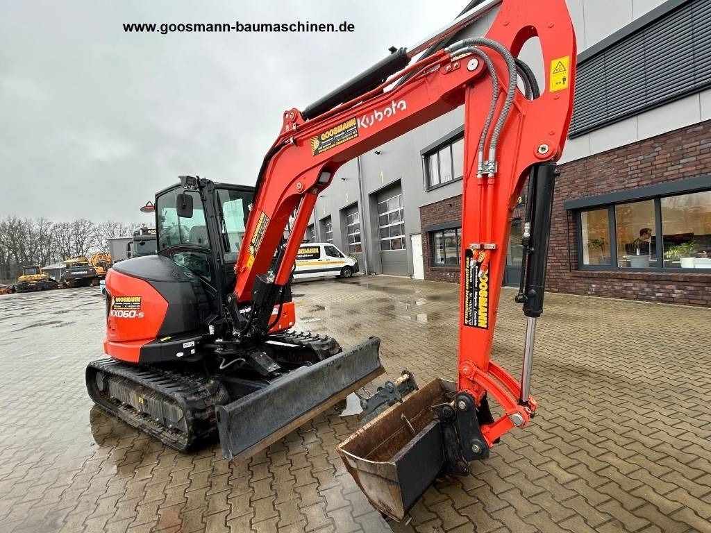 2023 Kubota KX060-5 mini excavator, rear three-quarter view 2023 Kubota KX060-5 mini excavator, rear three-quarter view