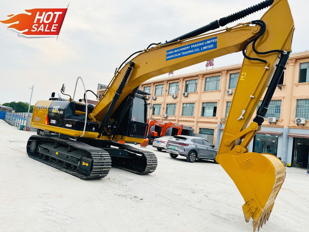 Escavatore cingolato Caterpillar 320D del 2020, vista laterale Escavatore cingolato Caterpillar 320D del 2020, vista laterale