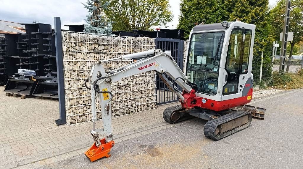 2012 Takeuchi TB219 mini excavator, side view