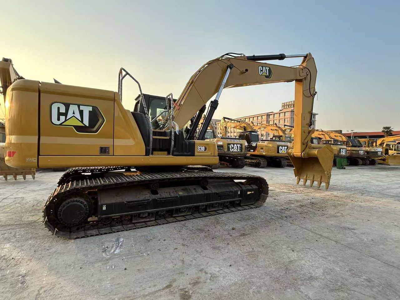 2023 Caterpillar 330 crawler excavator, side profile view 2023 Caterpillar 330 crawler excavator, side profile view