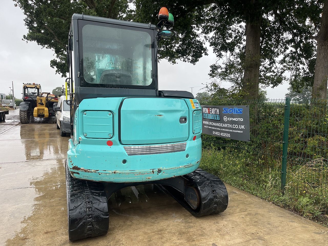 2021 Kobelco SK45SRX-6E mini excavator, rear view 2021 Kobelco SK45SRX-6E mini excavator, rear view