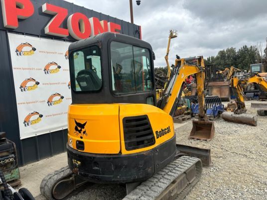 2016 Bobcat E35 mini excavator, rear three-quarter view 2016 Bobcat E35 mini excavator, rear three-quarter view