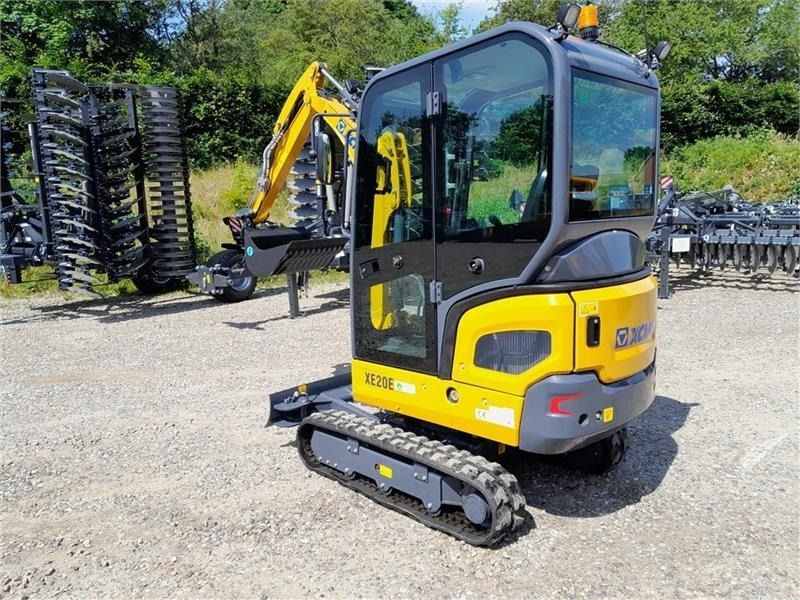 XCMG XE20E mini excavator, rear three-quarter view XCMG XE20E mini excavator, rear three-quarter view