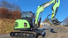 2026 Eurotrac HE60-EV mini excavator, side view 2026 Eurotrac HE60-EV mini excavator, side view