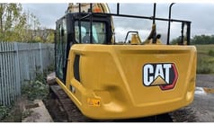 2022 Caterpillar 313GC crawler excavator rear view
