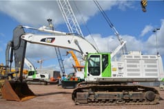2014 Caterpillar 374FL crawler excavator side view