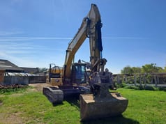 2021 Caterpillar 323-07 crawler excavator, front view
