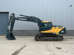 2025 Hyundai R210L crawler excavator, side profile view 2025 Hyundai R210L crawler excavator, side profile view