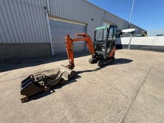 2013 Hitachi ZX16 mini excavator, side view