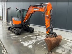 2022 Doosan DX50Z-7 crawler excavator, side view