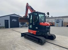 2021 Kubota U50-5 mini excavator, front three-quarter view