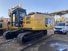 2017 Caterpillar 326D crawler excavator, rear three-quarter view 2017 Caterpillar 326D crawler excavator, rear three-quarter view