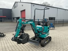 2024 Sunward SWE08B mini excavator, front three-quarter view