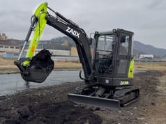 2025 Zaox ZA38A mini excavator, side profile view
