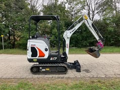 2022 Bobcat E17 mini excavator, side view