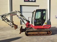 2017 Takeuchi TB250 mini excavator, side view