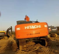 2018 Hitachi 210-3 crawler excavator, rear view