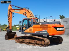 2016 Doosan DX255LC-5 crawler excavator, rear three-quarter view