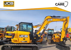 2022 JCB 90Z-2 crawler excavator, side profile view 2022 JCB 90Z-2 crawler excavator, side profile view