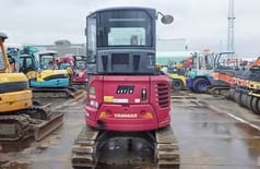 2023 Yanmar VIO30 mini excavator, rear view