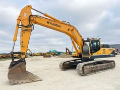 2014 Hyundai R430LC-9A crawler excavator, side profile view