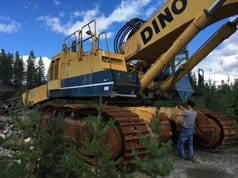 1997 Komatsu PC 1000-1 crawler excavator side view