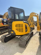 2020 Komatsu PC35MR mini excavator, rear three-quarter view 2020 Komatsu PC35MR mini excavator, rear three-quarter view