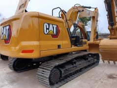 2024 Caterpillar 330GC crawler excavator rear three-quarter view