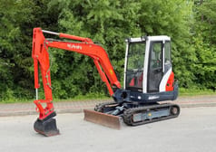 2010 Kubota KX101-3Q2 mini excavator, side view 2010 Kubota KX101-3Q2 mini excavator, side view