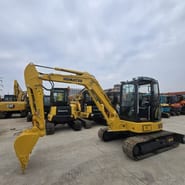 2023 Komatsu PC-55MR mini excavator, side profile view
