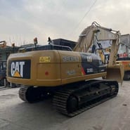 2022 Caterpillar 329D crawler excavator, rear three-quarter view 2022 Caterpillar 329D crawler excavator, rear three-quarter view