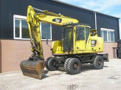 2017 Caterpillar M318F wheel excavator, side profile view 2017 Caterpillar M318F wheel excavator, side profile view