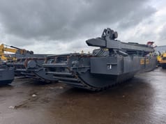 2026 Caterpillar 330 Amphibious Excavator pontoon undercarriage view 2026 Caterpillar 330 Amphibious Excavator pontoon undercarriage view