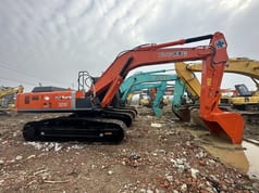 Hitachi ZX350HG crawler excavator, side profile view