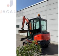 2018 Kubota KX027-4 mini excavator, rear three-quarter view