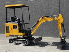 2019 JCB 15C-1 mini excavator, side view 2019 JCB 15C-1 mini excavator, side view