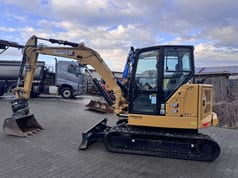 2022 Caterpillar 306CR mini excavator, side profile view 2022 Caterpillar 306CR mini excavator, side profile view