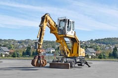 2008 Liebherr A316 wheel excavator, side view