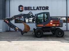 2013 Atlas 150W wheel excavator, side view 2013 Atlas 150W wheel excavator, side view