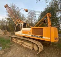 1996 Liebherr HS832 HD dragline, rear three-quarter view