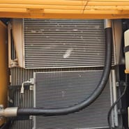 2021 Hyundai R210-9S crawler excavator radiator and cooling system view